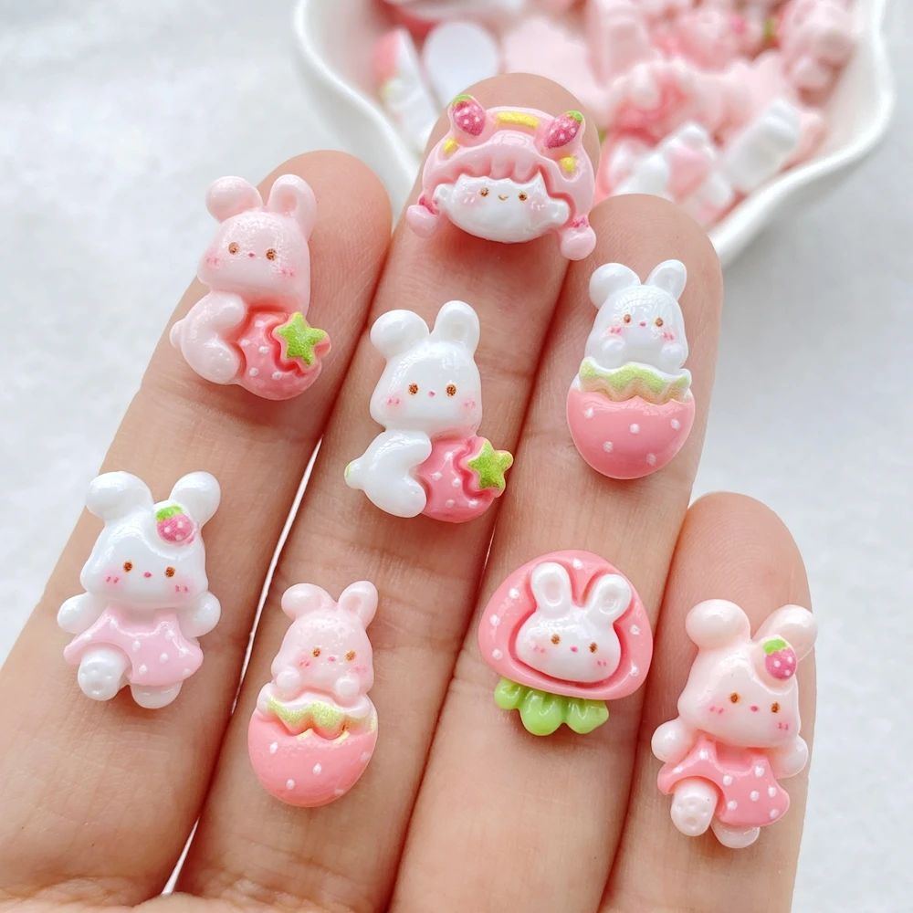 Embellishments For Scrapbooking - 30pcs Resin Colorful Mini Cartoon Radish
