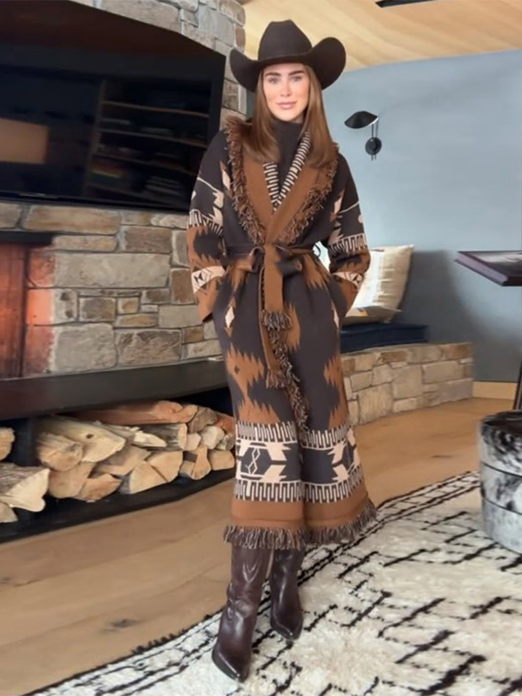 Chic Tassels Women's Cardigan  - Tassel Fringe Trim recension och pris