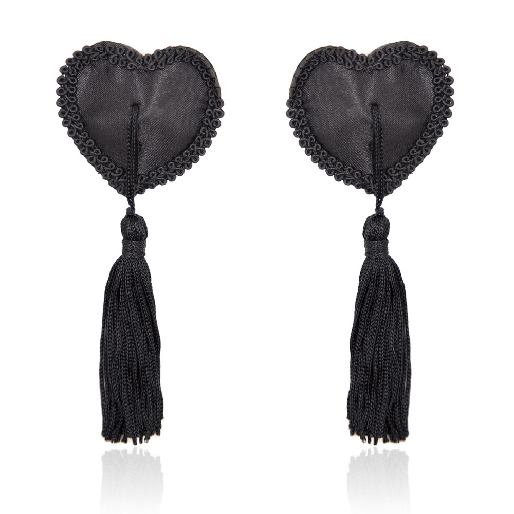 Women Heart Lace Nipple Covers - Tassel Fringe Trim recension och pris