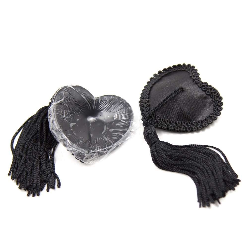 Women Heart Lace Nipple Covers - Tassel Fringe Trim recension och pris