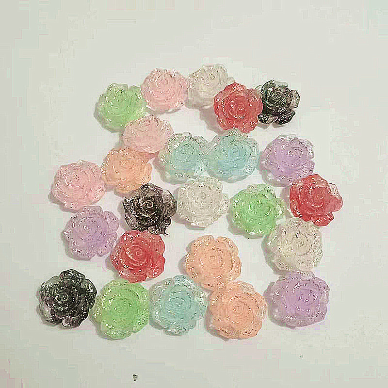 50Pcs 20mm Rose Resin Flowers  - Embellishments For Scrapbooking recension och pris