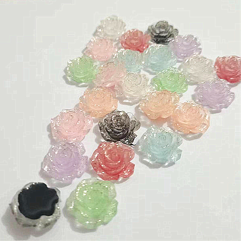 50Pcs 20mm Rose Resin Flowers  - Embellishments For Scrapbooking recension och pris