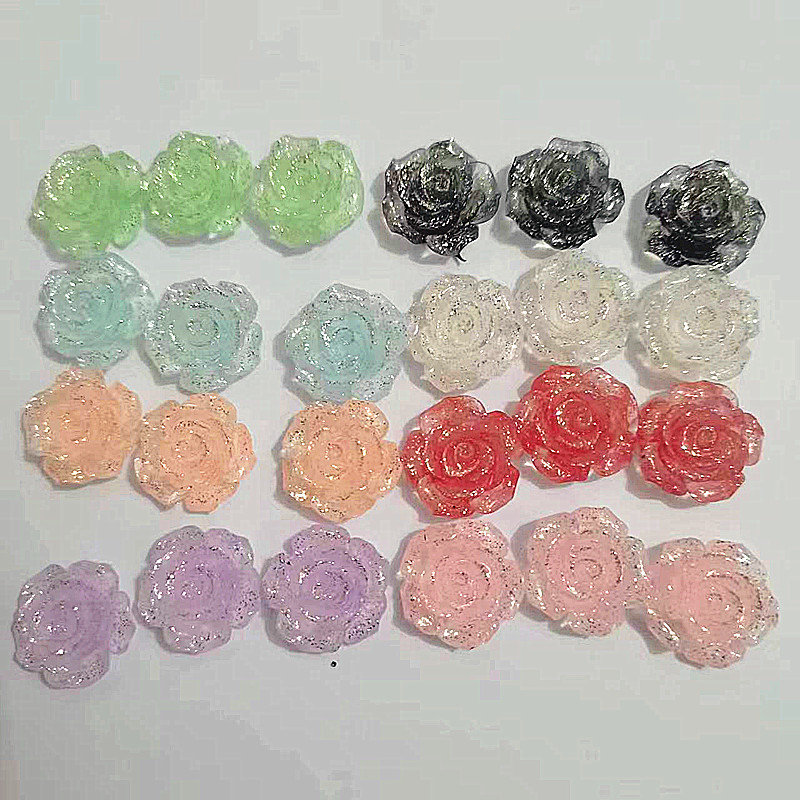 50Pcs 20mm Rose Resin Flowers  - Embellishments For Scrapbooking recension och pris