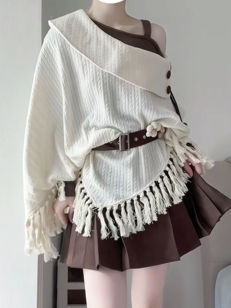 Japanese Vintage Mori Kei 2pcs - Tassel Fringe Trim recension och pris